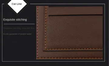 Crocodile embossed Men’s  leather wallet