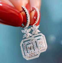 Elegant Geometric Diamond Earrings