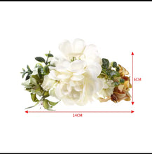 Elegant Floral Hair Clip with  Blossoms – Romantic Updo Accessory