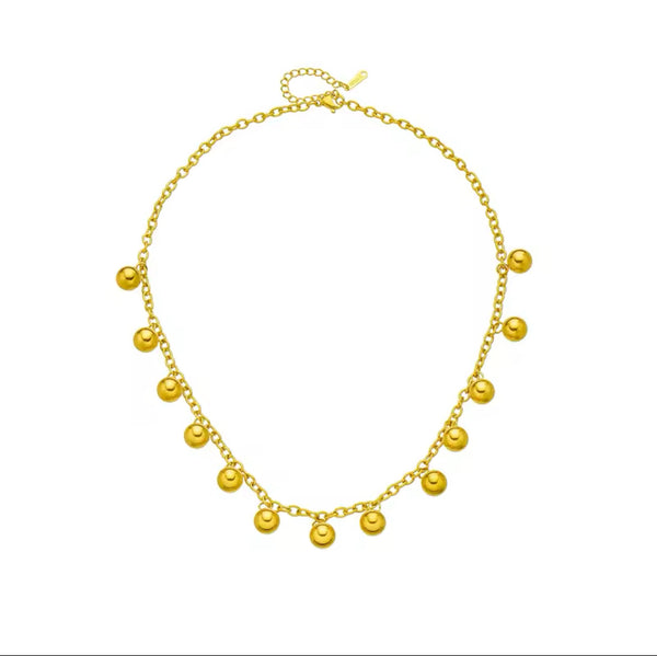 Gold Ball Chain Necklace