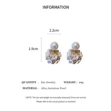 Elegant Pearl and Floral Earrings