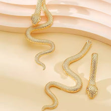 Golden Snake Earrings Design