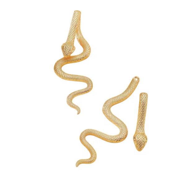 Golden Snake Earrings Design