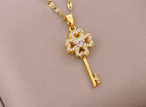 Elegant Key Pendant Necklace