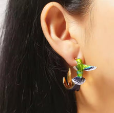 Intricate Hummingbird Earring