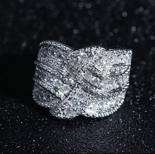 Elegant Encrusted Ring