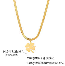 Gold Four-Leaf Clover Pendant Necklace: A Touch of Luck and Elegance