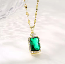 Elegant Green Gemstone Necklace