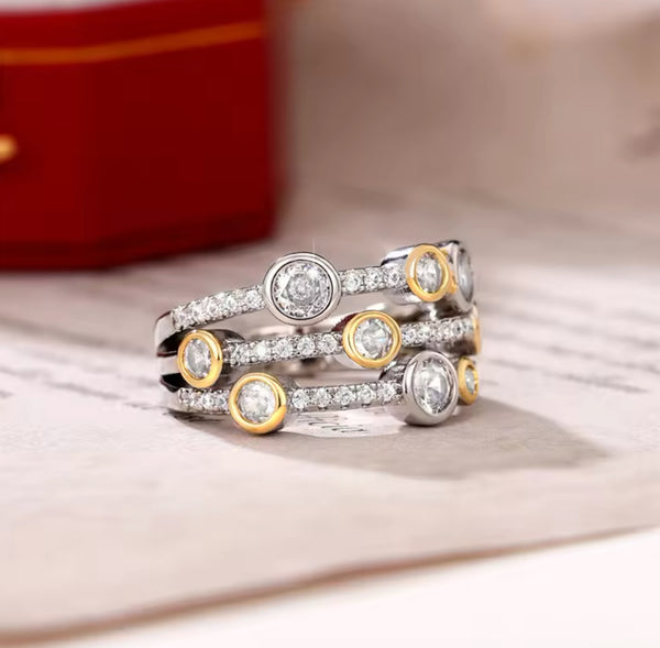 Elegant Multi-Stone Diamond Ring