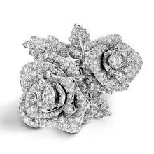 Exquisite encrusted Rose ring