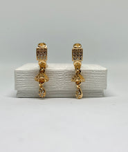 Gold drop earrings