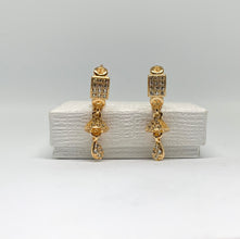 Gold drop earrings