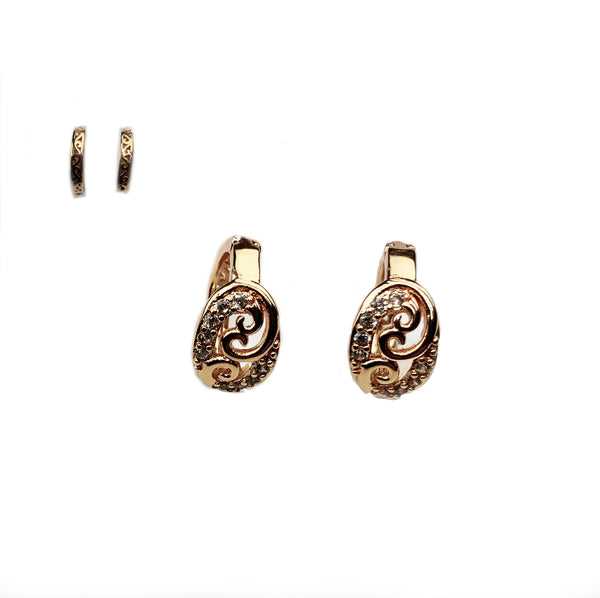 Gold small earrings