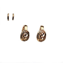 Gold small earrings