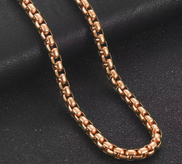 Thick Rose Gold Chain Necklace